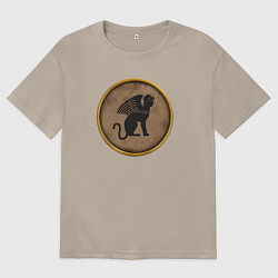 Футболка оверсайз женская Мятежники-эллины Rome: Total War, цвет: миндальный