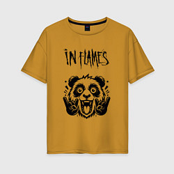 Женская футболка оверсайз In Flames - rock panda