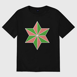 Женская футболка оверсайз Звездочка шестиконечная
