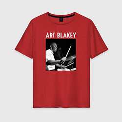 Женская футболка оверсайз Jazz legend Art Blakey