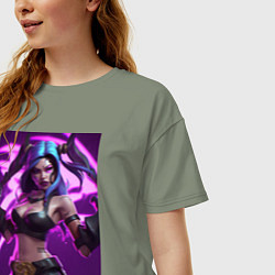 Футболка оверсайз женская League of Legends Akali Kda, цвет: авокадо — фото 2