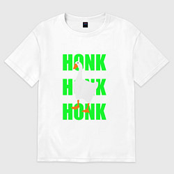 Женская футболка оверсайз Untitled goose game green