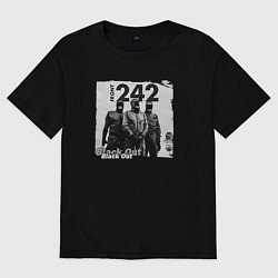 Футболка оверсайз женская Front-242 - A band on tour, цвет: черный