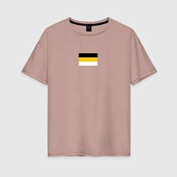 Женская футболка оверсайз Rus empire minimalism