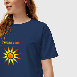 Футболка оверсайз женская Solar Fire, цвет: тёмно-синий — фото 2