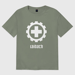 Футболка оверсайз женская Laibach - Cross, цвет: авокадо