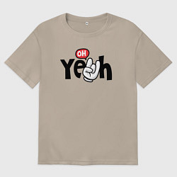 Женская футболка оверсайз Oh yeah