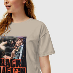 Футболка оверсайз женская Пираты Чёрной лагуны Ребекка, цвет: миндальный — фото 2