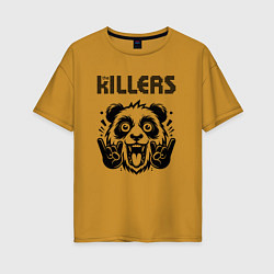 Женская футболка оверсайз The Killers - rock panda