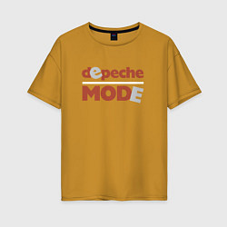Футболка оверсайз женская Depeche Mode - Reward era, цвет: горчичный