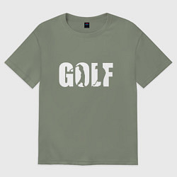 Женская футболка оверсайз Гольф арт