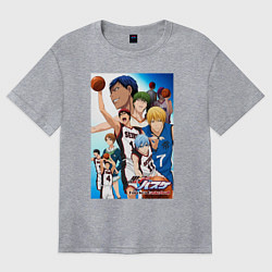 Женская футболка оверсайз Баскетбол Куроко