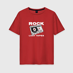 Женская футболка оверсайз Rock lost tapes