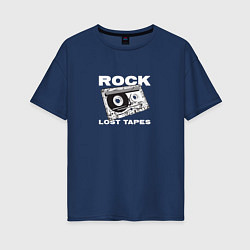 Женская футболка оверсайз Rock lost tapes