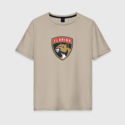 Женская футболка оверсайз Florida Panthers NHL