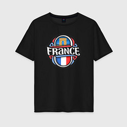 Женская футболка оверсайз Дух Франции