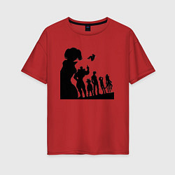 Женская футболка оверсайз Команда Семь смертных грехов