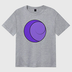 Женская футболка оверсайз Круг улитка