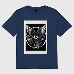 Футболка оверсайз женская Архангел, цвет: тёмно-синий