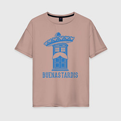 Женская футболка оверсайз Buenas tardis