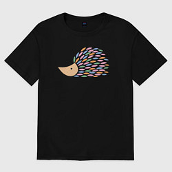 Женская футболка оверсайз Милый ёж