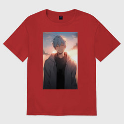 Женская футболка оверсайз Тэцуя Куроко