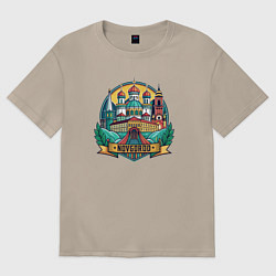 Женская футболка оверсайз Город Новгород