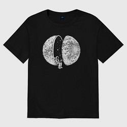 Женская футболка оверсайз Планета космоса