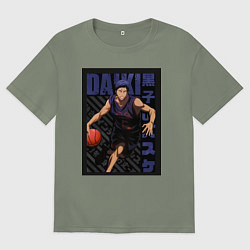 Женская футболка оверсайз Баскетбол Куроко Дайки Аоминэ