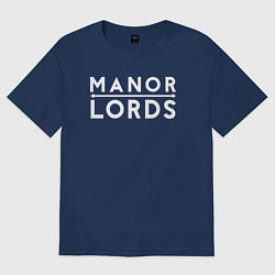 Женская футболка оверсайз Manor lords logo