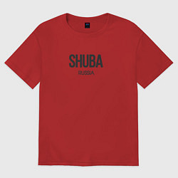 Футболка оверсайз женская Shuba, цвет: красный