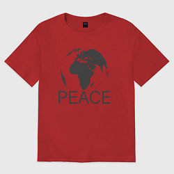 Женская футболка оверсайз Peace the world