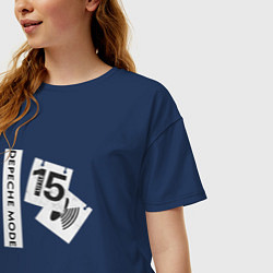 Футболка оверсайз женская Depeche Mode - Little fifteen, цвет: тёмно-синий — фото 2