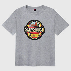 Женская футболка оверсайз Spain