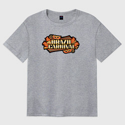 Женская футболка оверсайз Карнавал в Бразилии