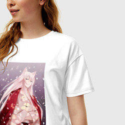 Футболка оверсайз женская Очень приятно Бог Томоэ Дух-хранитель, цвет: белый — фото 2