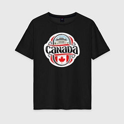 Женская футболка оверсайз Canada country