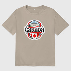 Женская футболка оверсайз Canada country
