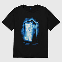 Женская футболка оверсайз Галактический тардис