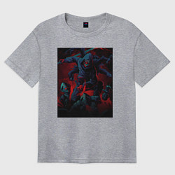 Футболка оверсайз женская Ниндзя Камуи Джо Логан, цвет: меланж