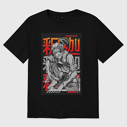 Женская футболка оверсайз Повесть о конце света Будда Древнеиндийский бог