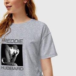 Футболка оверсайз женская Tribute to Freddie Hubbard, цвет: меланж — фото 2