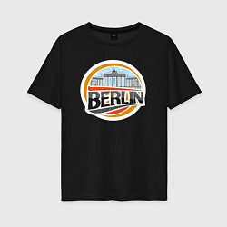 Футболка оверсайз женская Berlin, цвет: черный