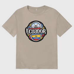 Женская футболка оверсайз Эквадор