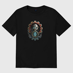 Футболка оверсайз женская Адептус Warhammer, цвет: черный