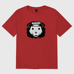 Женская футболка оверсайз Дикий медвежий характер