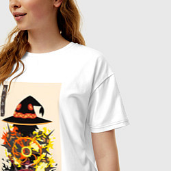 Футболка оверсайз женская Этот замечательный мир Мэгумин, цвет: белый — фото 2