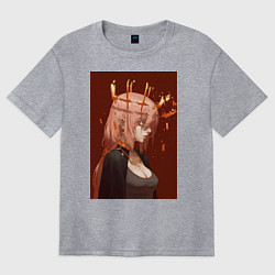 Женская футболка оверсайз Человек-бензопила Макима Общественная безопасность