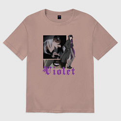 Женская футболка оверсайз Темный дворецкий Грегори Вайолет