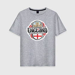Женская футболка оверсайз England counry